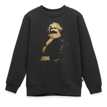 Karl Marx - Sweat Premium enfant bio - noir - Devant - AI Model Kid Female (0cm)