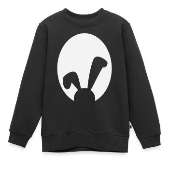 Osterei Ostern Hase Schlappohr Ostern Osterhase Ei - Kinder Premium Organic Sweatshirt - Schwarz - Vorne - AI Model Kid Female (0cm)