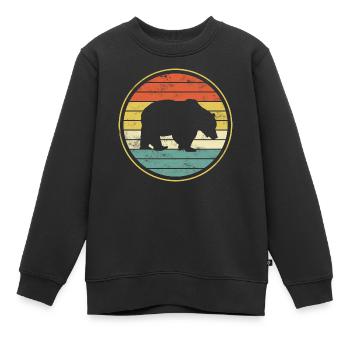 Bear Bears - Kids Premium Organic Sweatshirt - black - Front - AI Model Kid Female (0cm)