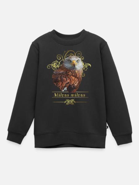 Milan réel - Sweat Premium enfant bio - noir