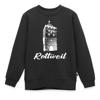 Schwarzes Tor Rottweil - Kinder Premium Organic Sweatshirt - Schwarz - Vorne - AI Model Kid Female (0cm)