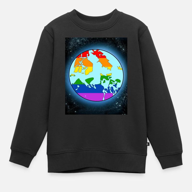 Monde Lgbtq - Sweat Premium enfant bio - noir