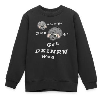 Geh DEINEN Weg - Kinder Premium Organic Sweatshirt - Schwarz - Vorne - AI Model Kid Female (0cm)