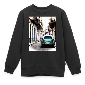 Rêve de La Havane - 2 - Sweat Premium enfant bio - noir - Devant - AI Model Kid Female (0cm)