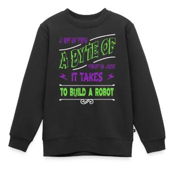 biomedical engineering christmas vacation happy - Kinder Premium Organic Sweatshirt - Schwarz - Vorne - AI Model Kid Female (0cm)