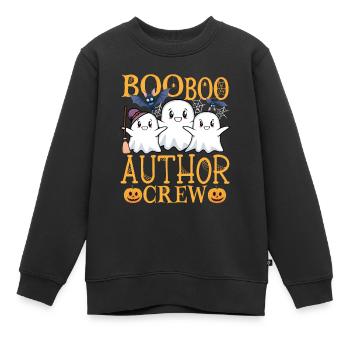 Autor uu Lustiger Autor - Kinder Premium Organic Sweatshirt - Schwarz - Vorne - AI Model Kid Female (0cm)