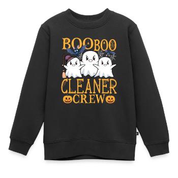 Reinigungskraft Putzfrau Reiniger Spruch - Kinder Premium Organic Sweatshirt - Schwarz - Vorne - AI Model Kid Female (0cm)