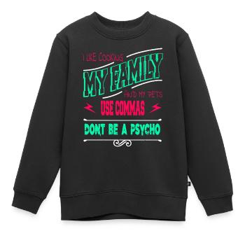 Writing Drive Reading Statement Book Author Blog - Sweat Premium enfant bio - noir - Devant - AI Model Kid Female (0cm)