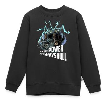 Masters Of The Universe Power Of Grayskull - Sweat Premium enfant bio - noir - Devant - AI Model Kid Female (0cm)