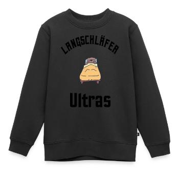 Langschläfer Ultras - Kinder Premium Organic Sweatshirt - Schwarz - Vorne - AI Model Kid Female (0cm)