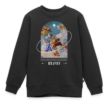 Heaven - Kinder Premium Organic Sweatshirt - Schwarz - Vorne - AI Model Kid Female (0cm)