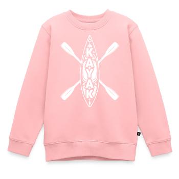 Sports nautiques en kayak - Sweat Premium enfant bio - rose - Devant - AI Model Kid Female (0cm)