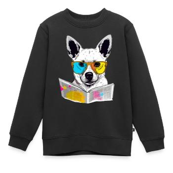 Lole Hundeschüler - Kinder Premium Organic Sweatshirt - Schwarz - Vorne - AI Model Kid Female (0cm)