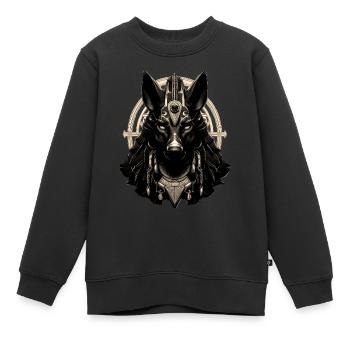 Ägypten Ägypten Isis Pharaonen Pharaonen Pyramide Afrika - Kinder Premium Organic Sweatshirt - Schwarz - Vorne - AI Model Kid Female (0cm)