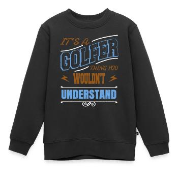 pudel hundeliebhaber geburtstagsgeschenkidee bday - Kinder Premium Organic Sweatshirt - Schwarz - Vorne - AI Model Kid Female (0cm)
