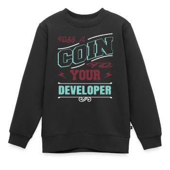 Spécialiste en informatique de santé informatique - Sweat Premium enfant bio - noir - Devant - AI Model Kid Female (0cm)