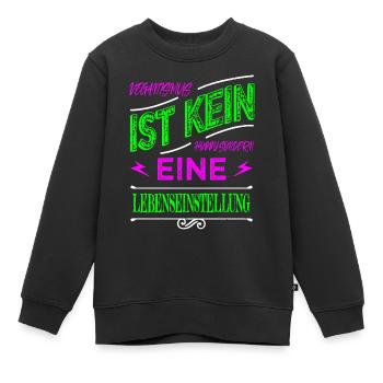 geburtstagsgeschenkidee bday veganer gesundheit - Kinder Premium Organic Sweatshirt - Schwarz - Vorne - AI Model Kid Female (0cm)