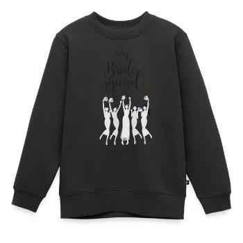 Team Braut - Kinder Premium Organic Sweatshirt - Schwarz - Vorne - AI Model Kid Female (0cm)