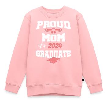 Absolvent Sponsion Graduate stolze Mutter 2024 - Kinder Premium Organic Sweatshirt - Rosa - Vorne - AI Model Kid Female (0cm)