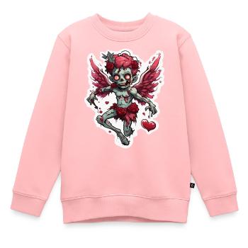 Cupid / Love / Arrow / Heart / Valentine's Day - Kids Premium Organic Sweatshirt - rose - Front - AI Model Kid Female (0cm)