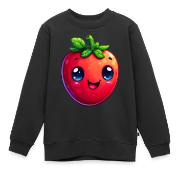 Chili - Kinder Premium Organic Sweatshirt - Schwarz - Vorne - AI Model Kid Female (0cm)