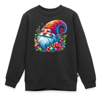 Gnom-Goblin-Elf - Kinder Premium Organic Sweatshirt - Schwarz - Vorne - AI Model Kid Female (0cm)