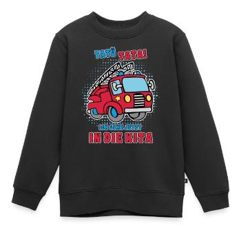 Kita Anfänger Feuerwehr Jungen Geschenkidee - Kinder Premium Organic Sweatshirt - Schwarz - Vorne - AI Model Kid Female (0cm)