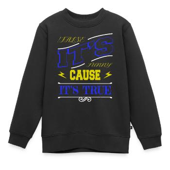 langage informatique geek humour - Sweat Premium enfant bio - noir - Devant - AI Model Kid Female (0cm)