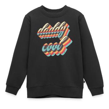 Daddy Cool Retro Straps - Kinder Premium Organic Sweatshirt - Schwarz - Vorne - AI Model Kid Female (0cm)
