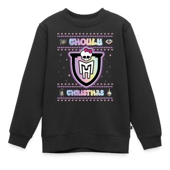 Monster High™ Ghouly Christmas Design De Noël - Sweat Premium enfant bio - noir - Devant - AI Model Kid Female (0cm)