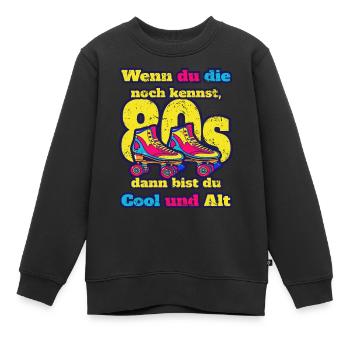 Rollschuhe - Kinder Premium Organic Sweatshirt - Schwarz - Vorne - AI Model Kid Female (0cm)