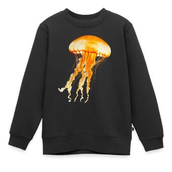Quallen sind beeindruckende Meeresbewohner - Kinder Premium Organic Sweatshirt - Schwarz - Vorne - AI Model Kid Female (0cm)