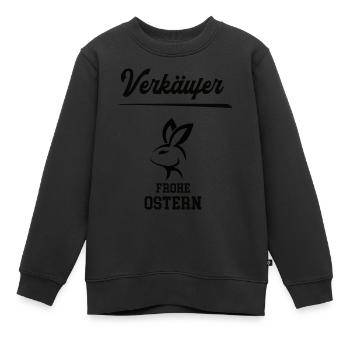 Verkäufer Ostern Geschenk Einzelhandel Verkauf - Kinder Premium Organic Sweatshirt - Schwarz - Vorne - AI Model Kid Female (0cm)