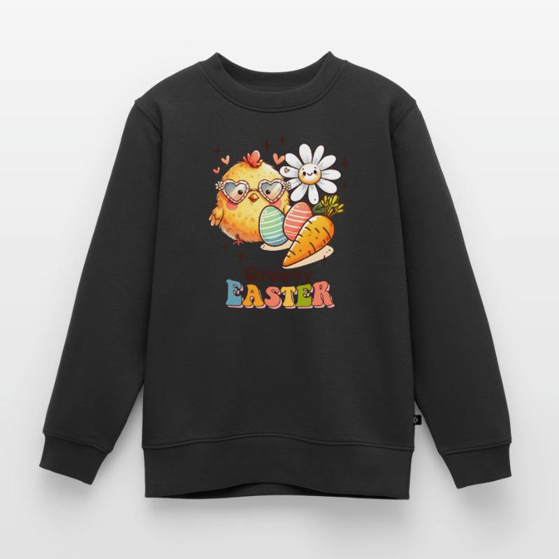 Easter Easter Bunny Easter Eve Easter Sunday Easter Egg Spring Kids Premium Organic Sweatshirt