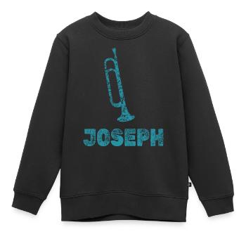Geschenk für Joseph - Kinder Premium Organic Sweatshirt - Schwarz - Vorne - AI Model Kid Female (0cm)