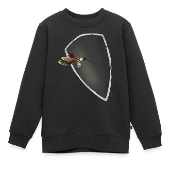 Le petit massage de Cupidon - Sweat Premium enfant bio - noir - Devant - AI Model Kid Female (0cm)