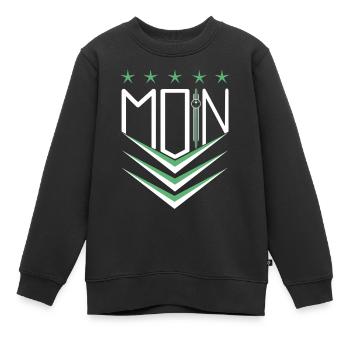 Moin Moin - Sweat Premium enfant bio - noir - Devant - AI Model Kid Female (0cm)