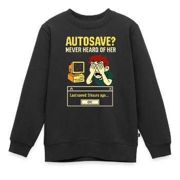 Digitaler Albtraum: Speicher vergessen - Kinder Premium Organic Sweatshirt - Schwarz - Vorne - AI Model Kid Female (0cm)