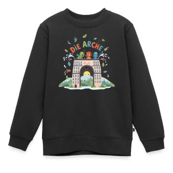 The Ark of Joy - Kids Premium Organic Sweatshirt - black - Front - AI Model Kid Female (0cm)
