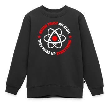 Protonen, Neutronen, Elektronen - Kinder Premium Organic Sweatshirt - Schwarz - Vorne - AI Model Kid Female (0cm)