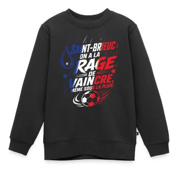 Saint-Brieuc Rage Pluie - Kinder Premium Organic Sweatshirt - Schwarz - Vorne - AI Model Kid Female (0cm)