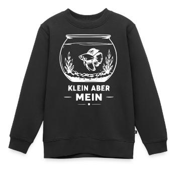Kleines Eigenes Fischglas - Kinder Premium Organic Sweatshirt - Schwarz - Vorne - AI Model Kid Female (0cm)