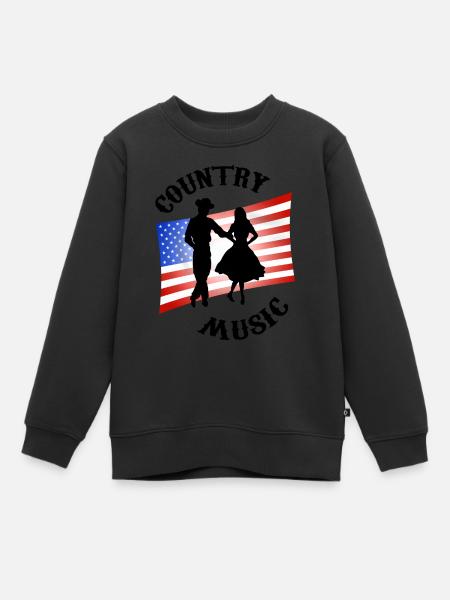country music - Sweat Premium enfant bio - noir