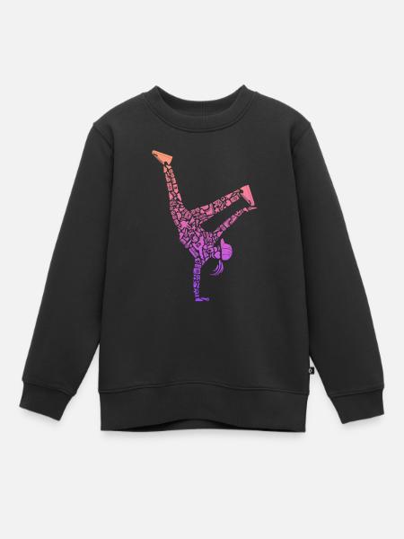Breakdance Breakdancer Femmes Filles Breakdance - Sweat Premium enfant bio - noir