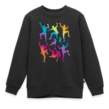 Klettern Berge Kletterer Kinder Mädchen Bouldern - Kinder Premium Organic Sweatshirt - Schwarz - Vorne - AI Model Kid Female (0cm)