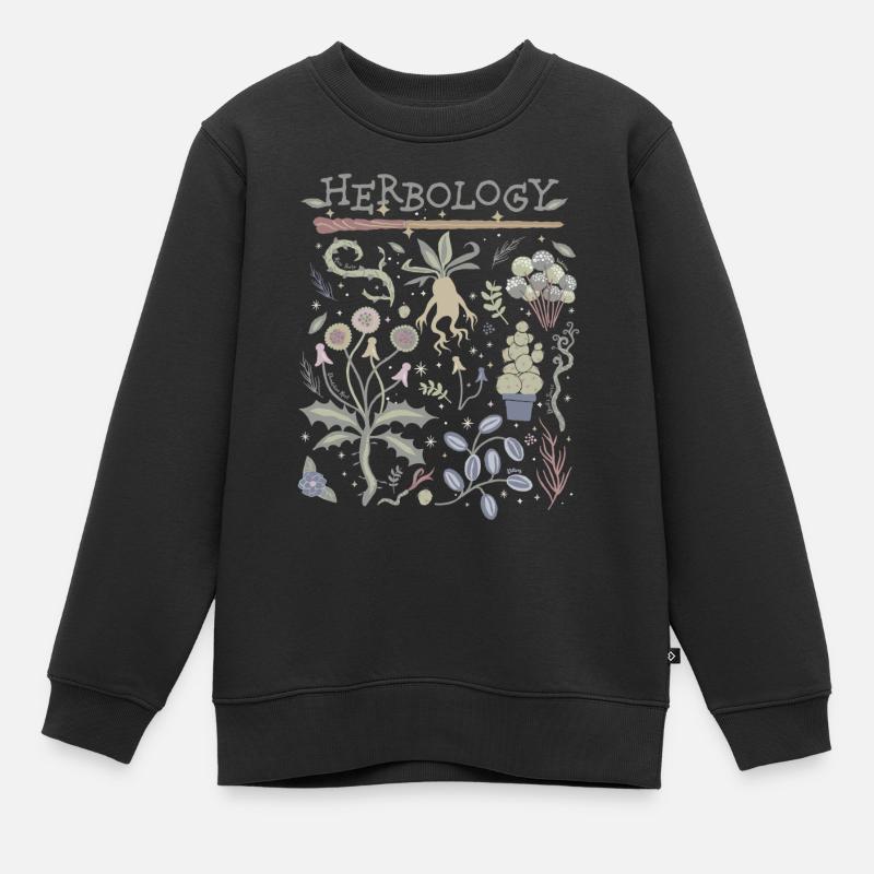 Harry Potter Herbology Herbes Botaniques Design - Sweat Premium enfant bio - noir