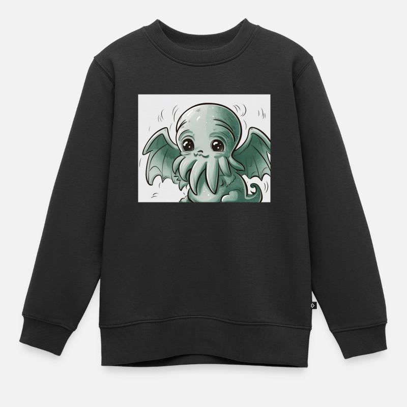 Mignon Cthulhu - Sweat Premium enfant bio - noir