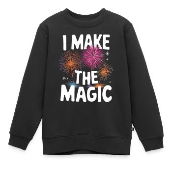 Pyrotechniker Feuerwerk Pyrotechnik - Kinder Premium Organic Sweatshirt - Schwarz - Vorne - AI Model Kid Female (0cm)