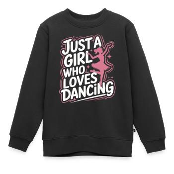 Tanzen Tänzer Tanzen - Kinder Premium Organic Sweatshirt - Schwarz - Vorne - AI Model Kid Female (0cm)