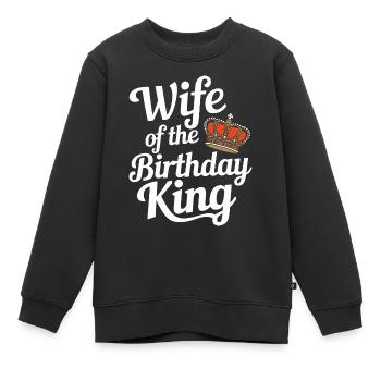 Frau Ehefrau Partnerin Familie Verheiratet - Kinder Premium Organic Sweatshirt - Schwarz - Vorne - AI Model Kid Female (0cm)